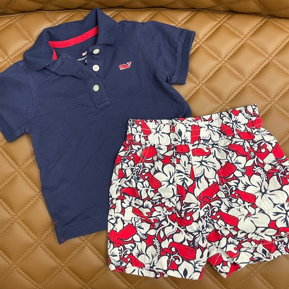 Vineyard Vines Toddler Collar Shirt with Shorts Bundle - Picture 1 of 10